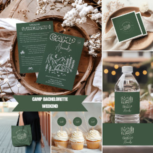 Invitation Itinéraire du week-end du Camp Bachelorette