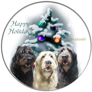 Cartes Pour Fêtes Annuelles Labradoodle Cadeaux de Noël