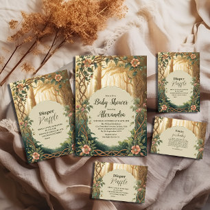 Serviette En Papier Baby shower forestier enchanté