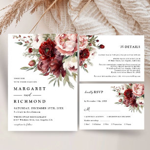 Mariage floral rustique rose rousse Bourgogne RSVP