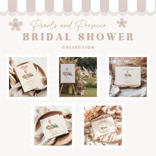 Invitation Perles de Rose et Fête des mariées de poursuites