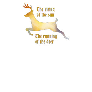 Carte de Noël avec cerf aquarelle sur rouge foncé