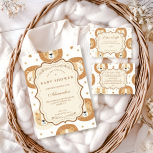Serviette En Papier Baignade de bébé Lion Safari Neutre
