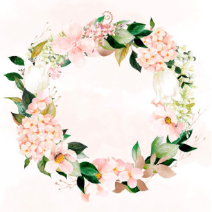 Pêche et Crème Hydrangée Couples Invitations de do