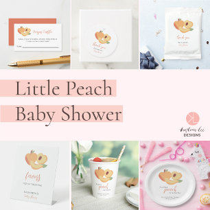 Invitation du Baby shower Little Peach Budget