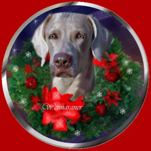 Cartes Pour Fêtes Annuelles Cadeaux de Noël de Weimaraner