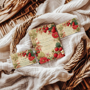 Invitation Fête de mariage fantaisiste sur le thème des botan