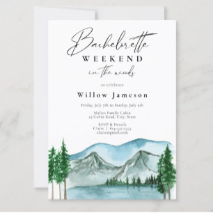 Invitation Fin de semaine de bachelorette dans l'invitation W