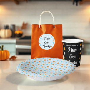 Sticker Rond Anniversaire effrayant de 4 ans