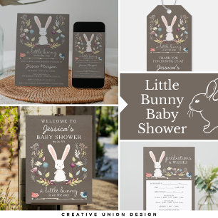 Une Petite Invitation De Baby shower Bunny