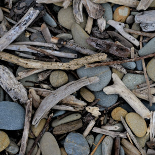 Invitation Beach Stones Driftwood Mariage