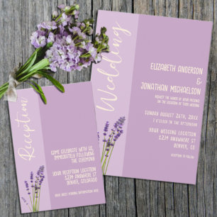 Invitation Lavender Love Mariage