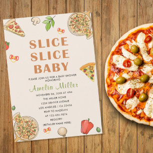 Ballotins Baby shower de pizza pour bébés Slice Slice