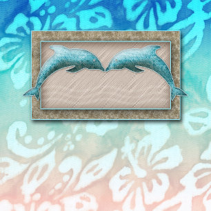 Plage Mariage Invitation Dolphin Luau Party Nautiq