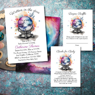 Invitation Baby shower d'astrologie du cristal céleste