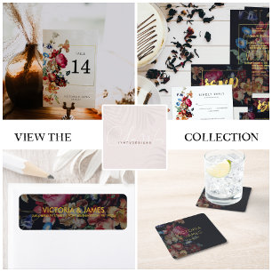 Invitation de mariage dans le jardin de minuit