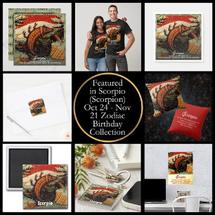 Invitation Scorpio Scorpion signe Zodiac Anniversaire