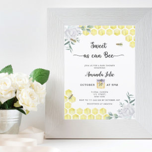 Bee floral Baby name race game