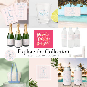 Dernier Toast Sur La Côte Bachelorette Invitation 