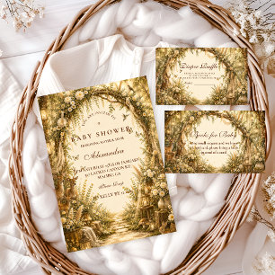 Serviette En Papier Baby Shower Bohème Fantaisiste en Forêt