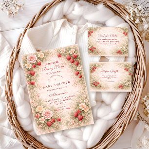 Invitation Jardin de Fraises Sucré