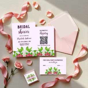 Invitation Jardin Dahlia Baby Shower Mariage
