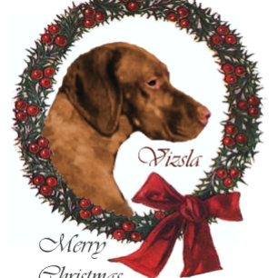 Cartes Pour Fêtes Annuelles Cadeaux de Noël de Vizsla