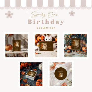 Invitation Fer Rustique Floral Checkerboard Fantôme 1er anniv