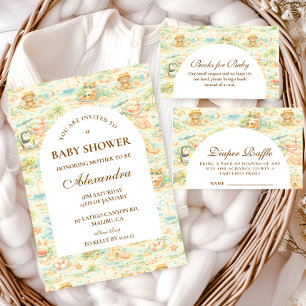 Carte D'accompagnement Tirage au sort de la couche pour fête d'animaux tr