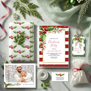 Noël, fonction Invitation - Red Stripes