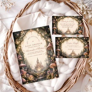 Invitation Fête Prénatale du Château de la Forêt Enchantée