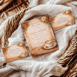 Carte De Remerciements Mariage Automnal Amour Latte