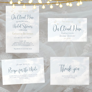 Banderoles Sur Cloud Neuf Cute Moderne Élégante Fête des mari