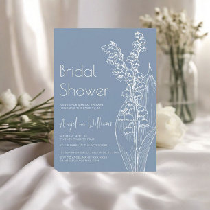 Lys de la vallée Invitation douche nuptiale