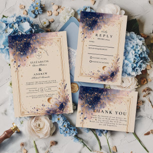 Save The Date Mariage d'Astrologie Sombre