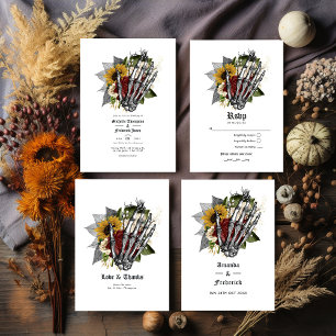 Invitation Automne Automne Rustique Floral Gothique Mariage Q