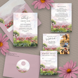 Save The Date Aquarelle Country Meadow 3 Photo