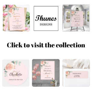 Affiche Fête des mariées rose vert fleuri rose bienvenue