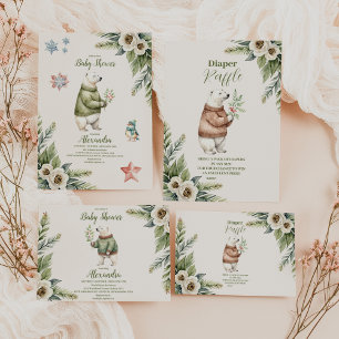 Serviette En Papier Baby shower de Noël d'hiver Woodland