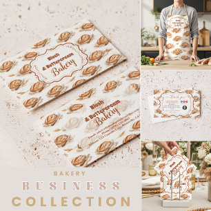 Tablier Entreprise de boulangerie crémeuse vintage