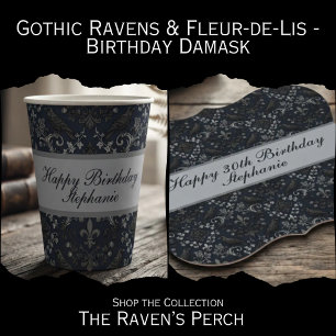 Invitation d'anniversaire Dark Midnight Gothic Rav
