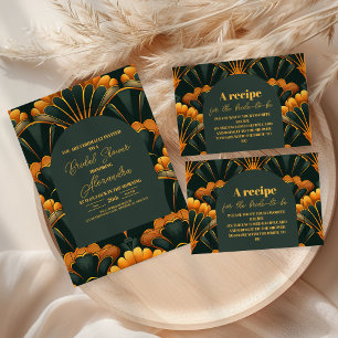 Invitation Fête des mariées Art déco des années 20