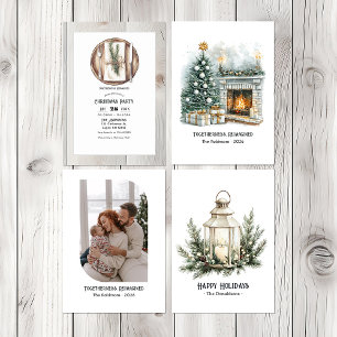 Cartes Pour Fêtes Annuelles Élégante bougie de lanterne Photo de Noël