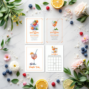 Carte De Remerciements Love at First Spritz Fête des mariées Photo