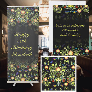 Invitation William Morris fête d'anniversaire