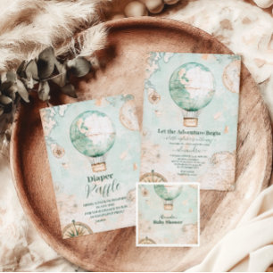 Serviette En Papier Aventure attend un Baby shower neutre pour les fem