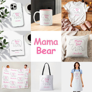 T-shirt Mama Bear   Fête des Mères mignonnes et amusantes