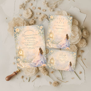 Cartons Réponse Jardin de Conte de Fées Enchanté Quinceañera