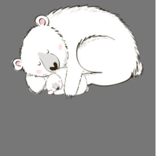 Invitation Ours polaire Baby shower Bois hiver rose fille