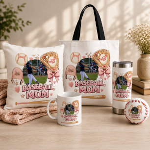 Mug Maman de baseball Collage photo Arc rose Sports